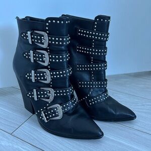 Steve Madden Women’s Black Western Booties, Size 8